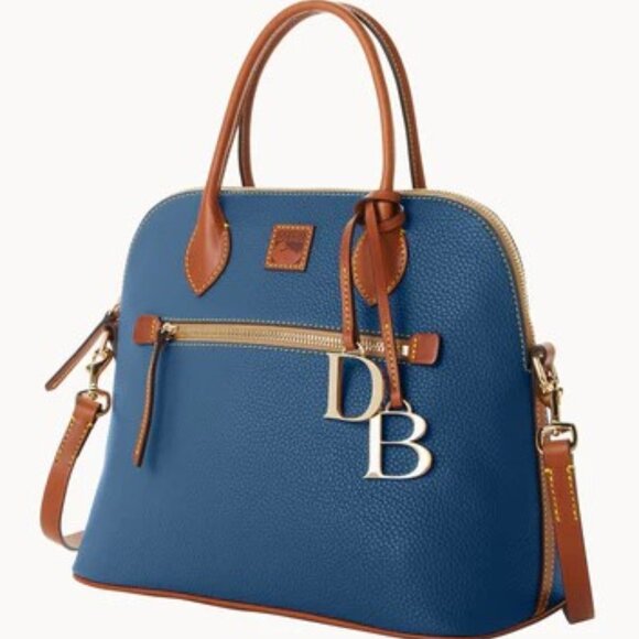 Dooney & Bourke Pebble Grain LARGE Domed Satchel/Shoulder Bag/Crossbody Bag - Picture 5 of 15